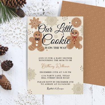 Holiday Gingerbread Baby Shower | Little Cookie