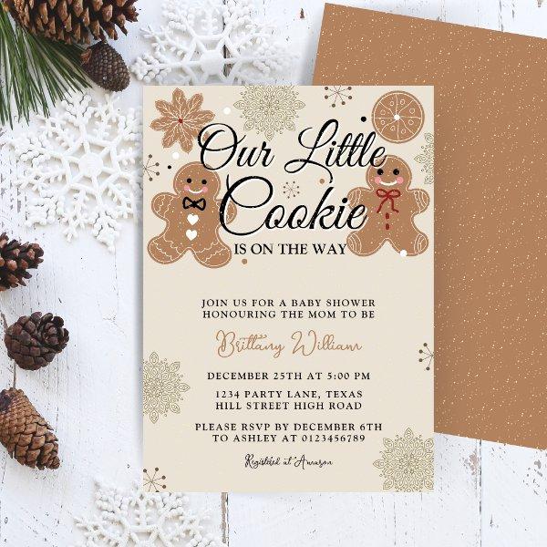 Holiday Gingerbread Baby Shower | Little Cookie