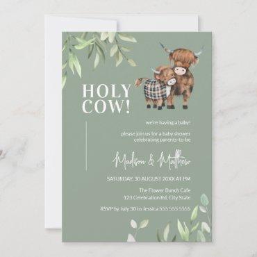 Holy Cow Greenery Highland Cow