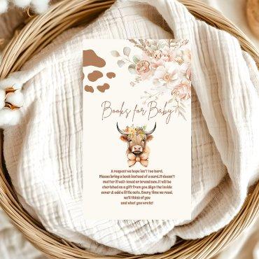 Holy Cow Greenery Highland Cow  Books for Baby  Enclosure Card