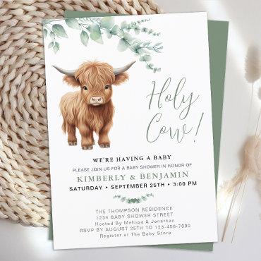 Holy Cow Greenery Highland Cow Couples