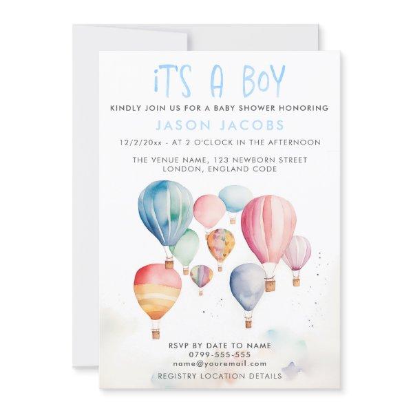 Hot Air Balloon It's a boy
