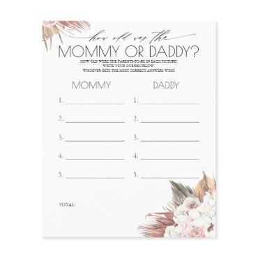 How Old Were Mom And Dad Photo Game Baby Shower