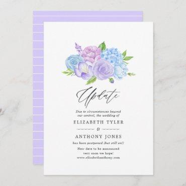 Hydrangea Blue and Light Lavender Wedding Update