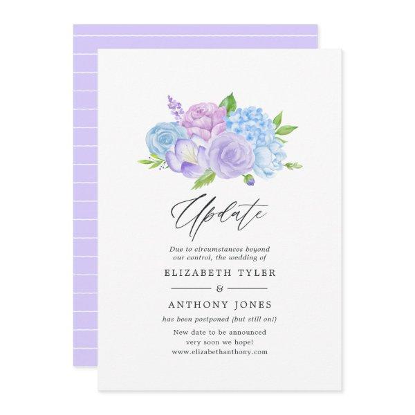 Hydrangea Blue and Light Lavender Wedding Update
