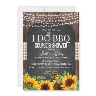 I Do BBQ Sunflower Couple's Shower