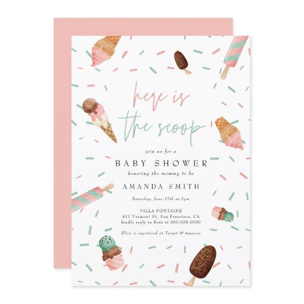 Ice Cream Sprinkle Pink Summer Girl