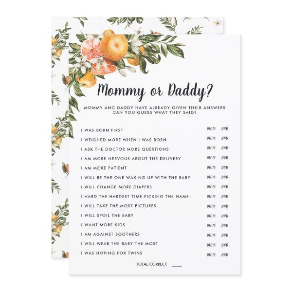 In Bloom Baby Shower | Mommy or Daddy Game