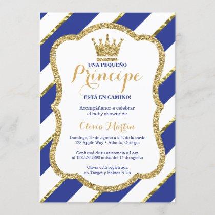 Invitación de Baby Shower para un príncipe Invitation