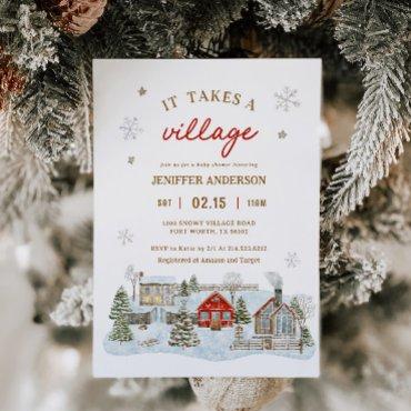 It Takes a Village Snowy Winter