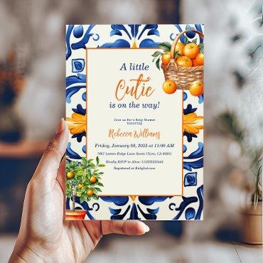 Italian Blue Tile Cutie Orange Citrus