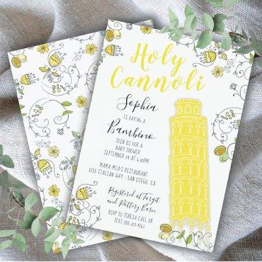 Italian Tower of Pisa Gender Neutral Baby Shower I