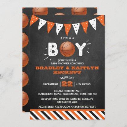 It's A Boy! Basketball Themed Co-ed