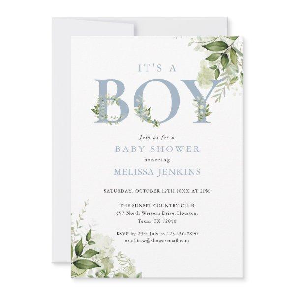 Its A Boy Blue Greenery All In One