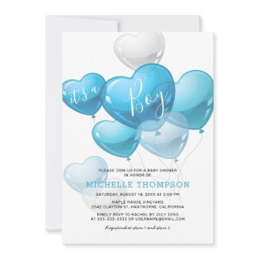 It's a Boy Heart Balloon