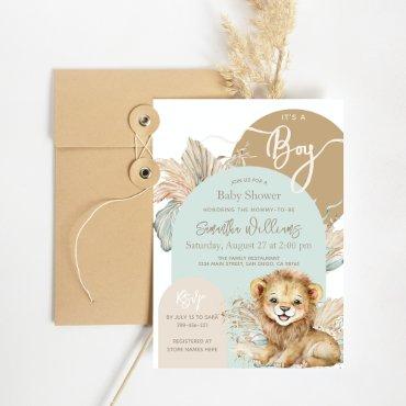 It's a boy Safari Theme Lion