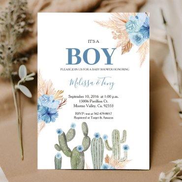 It's A boy Taco 'bout Love Blue Floral