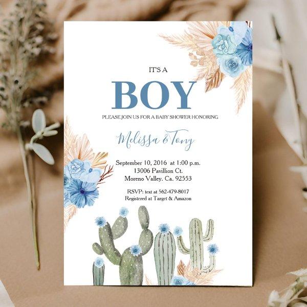 It's A boy Taco 'bout Love Blue Floral