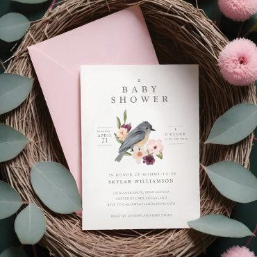 It's A Girl Floral Bird's Nest