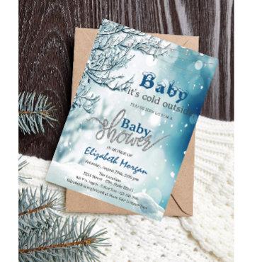 It's Cold Outside Winter Wonderland Baby Shower In