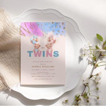 It's Twins Boy and Girl Twin Baby Shower