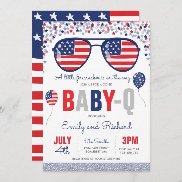 July 4th Baby Shower Baby-Q Baby Shower July BBQ
