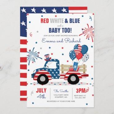 July 4th Baby Shower Red White Blue Baby Shower In