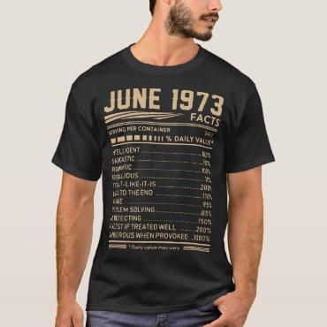 june 1973 facts birthday t-shirtsjune 1973 facts b T-Shirt