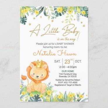 Jungle baby shower invitation