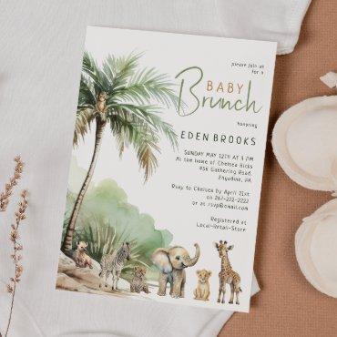 Jungle Safari Animals Baby Brunch