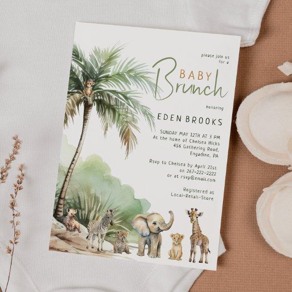 Jungle Safari Animals Baby Brunch