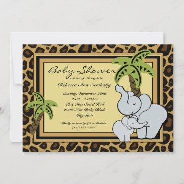 Jungle Safari Baby Shower Invitation