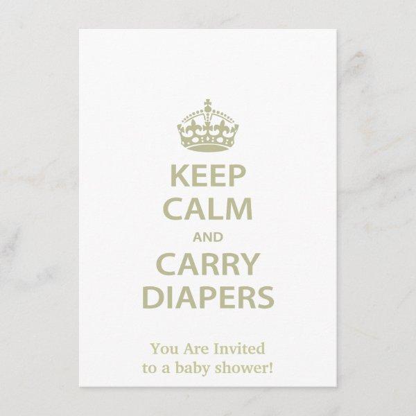 Keep Calm and Carry Diapers