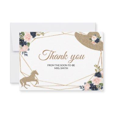 Kentucky Derby  Wedding Thank You Card