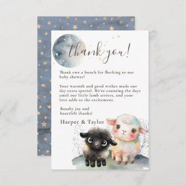 Lamb Gender Neutral Baby Shower Thank You Card