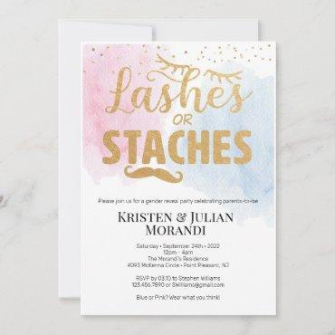 Lashes or Staches Gender Reveal Party