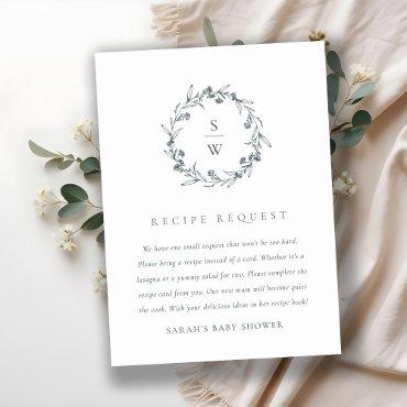 Laurel Wreath Recipe for Mum to be Baby Shower Enclosure Card