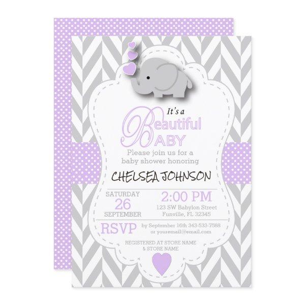 Lavender, White Gray Elephant 🐘