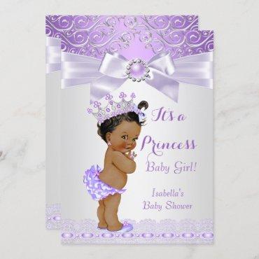 Lavender White Lilac Princess Baby Shower Ethnic