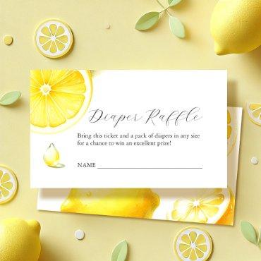 Lemon Diaper Raffle  Enclosure Card