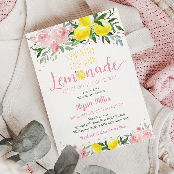 Lemonade Sunshine Pink Floral