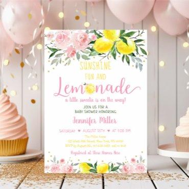 Lemonade Sunshine Pink Gold Floral
