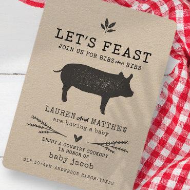 Let's Feast! Modern Country Rustic BBQ