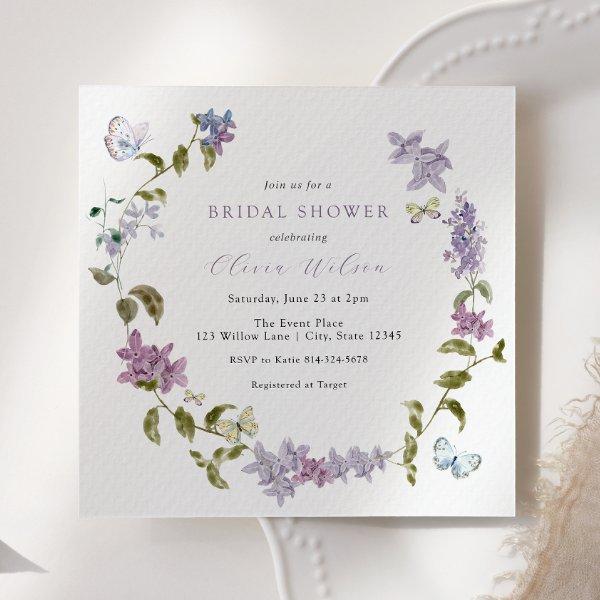 Lilac and Butterflies Bridal Shower