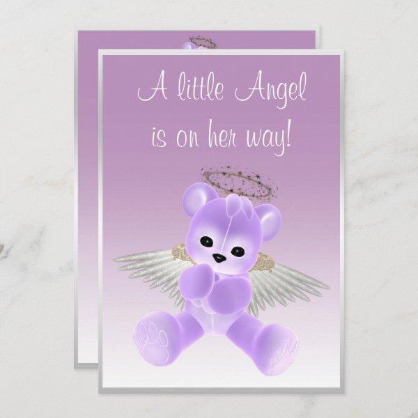 Lilac Angel Teddy Bear