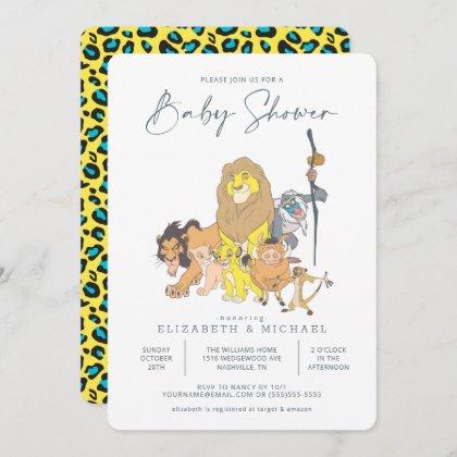 Lion King Baby Shower Invitation