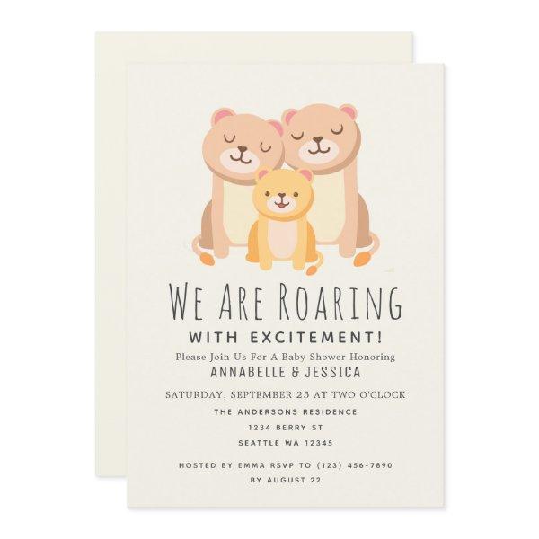 Lion Roaring Excitement 2 moms