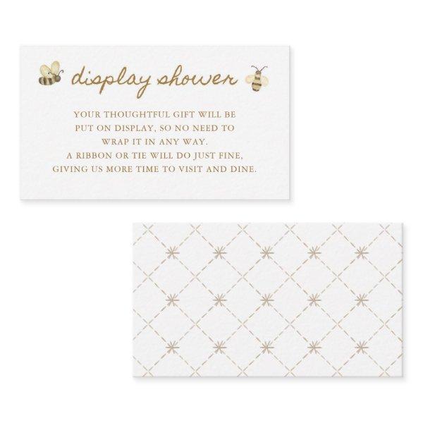 Little Bee Baby Shower Display Shower Enclosure Card
