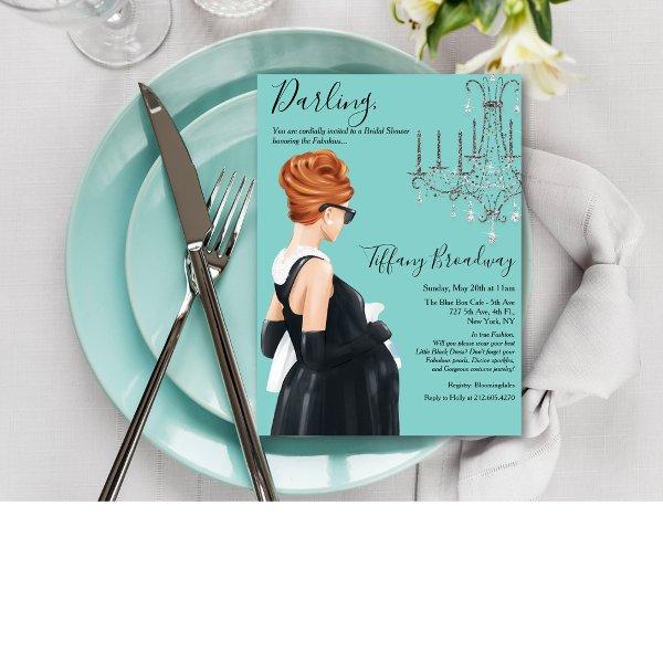 Little Black Dress Blue Glam Baby Shower