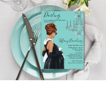 Little Black Dress Blue Glam Baby Shower
